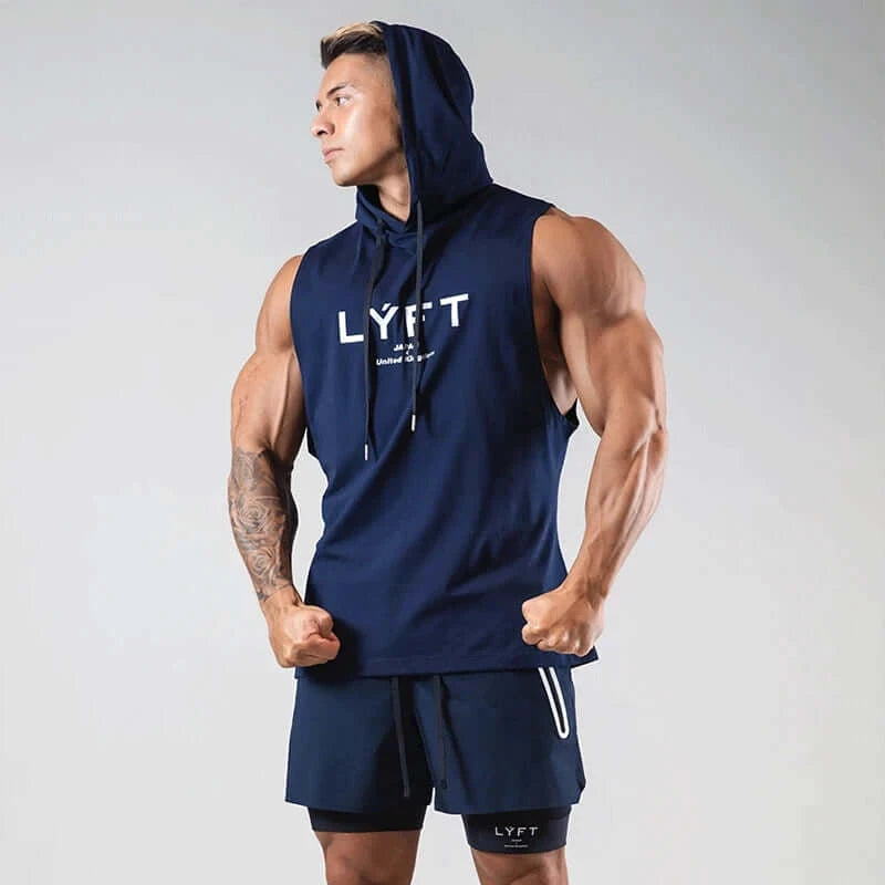 Men's Workout Hooded Tank Tops